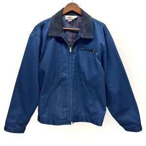 Vintage Dickies Detroit Style Blanket Lined Canvas Jacket Size XXL Blue RARE Y2k